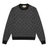 Gucci Gg Shadow Wool Sweater In Black