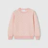Gucci Gg Wool Jacquard Sweater In Pink