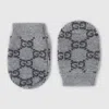 Gucci Babies' Gg Wool Mittens In Gray