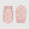 Gucci Gg Wool Mittens In Pink