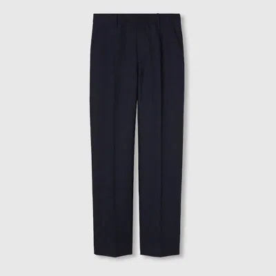 Gucci Gg Wool Pant In Blue