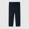 Gucci Gg Wool Pants In Blue