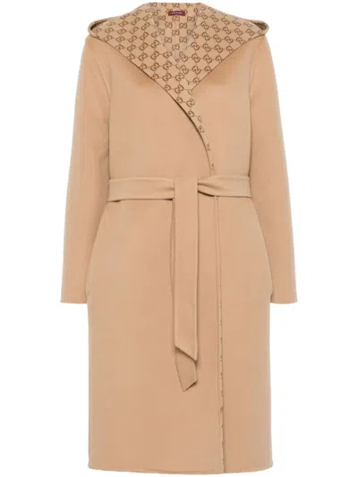 GUCCI GUCCI GG WOOL REVERSIBLE COAT