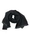 Gucci Gg-pattern Scarf In Black
