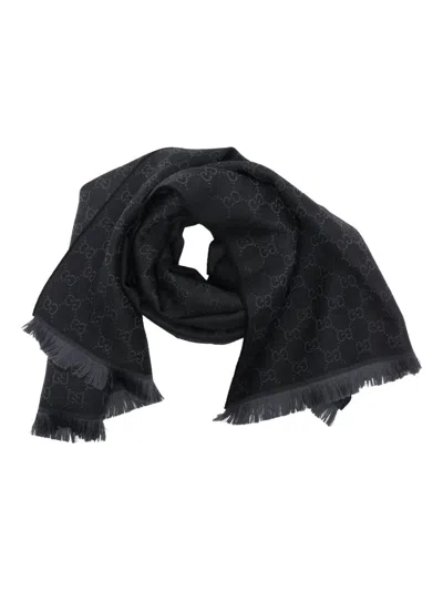 GUCCI GUCCI GG WOOL SCARF