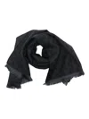 Gucci Gg-pattern Scarf In Black