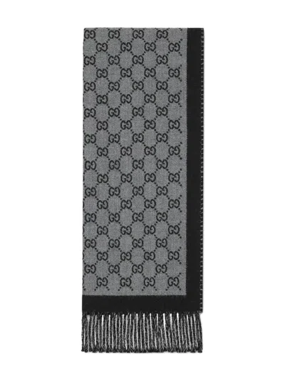 GUCCI GUCCI GG WOOL SCARF