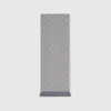 Gucci Gg Wool Scarf In Gray