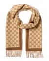 Gucci Gg Wool Scarf In Multi