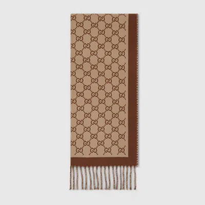 GUCCI GUCCI GG WOOL SCARF