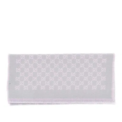 Gucci Gg Wool-blend Scarf In Grey