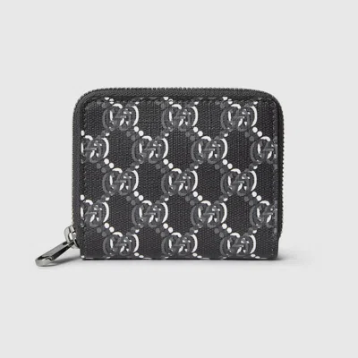 Gucci Gg Zip Around Wallet In Grey
