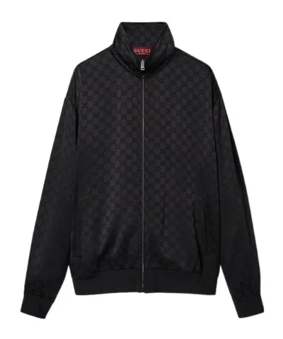 Gucci Gg Zipper Jacket In Black