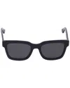 Gucci Gg0001s Web Square-framed Sunglasses (authentic Pre-loved) In Black