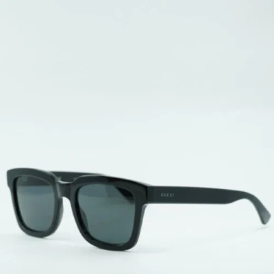 Pre-owned Gucci Gg0001sn 001 Black/grey 52-21-145 Sunglasses In Gray
