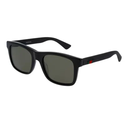 Pre-owned Gucci Gg0008s 002 Black- Grey Polarized Men's Sunglasses 53mm Authentic In Gray
