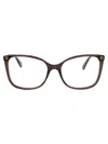 Gucci Brown Acetate Optical Glasses In Brown