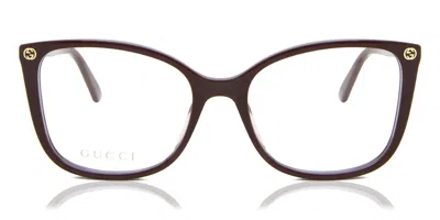 Gucci Gg0026o Women's Glasses, Burgundy, Size 53