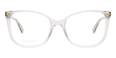 Gucci Gg0026o Women's Glasses, Grey, Size 53 In Metallic