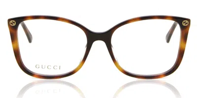 Gucci Gg0026o Women's Glasses, Tortoiseshell, Size 53 In Brown