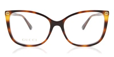 Gucci Gg0026o Women's Glasses, Tortoiseshell, Size 55 In Multi