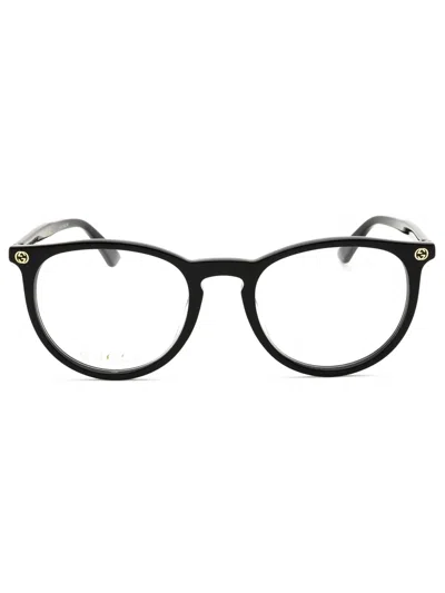 Gucci Gg0027o Eyeglasses In Havana / Clear Demo Lens