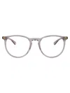 Gucci Gg0027o-010light-blue-light-blue-transparent In Gray