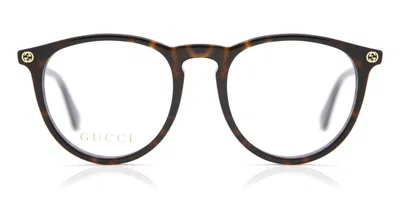 Gucci Gg0027o Women's Glasses, Tortoiseshell, Size 50 In Brown