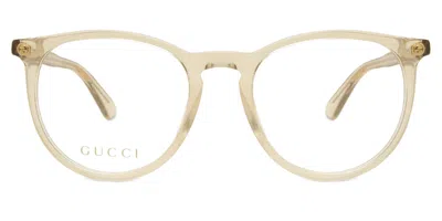 Gucci Gg0027o Women's Glasses, Yellow, Size 50 In Blue