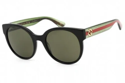 Pre-owned Gucci Gg0035sn-002-54 Sunglasses Size 54mm 140mm 22mm Black Men In Green