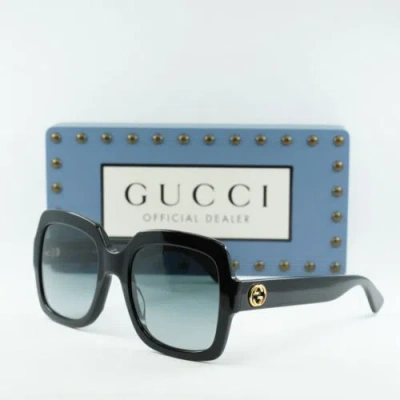 Pre-owned Gucci Gg0036sn 001 Black/grey 54-22-140 Sunglasses In Gray