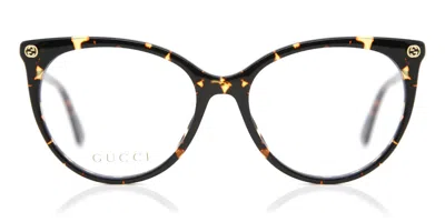 Gucci Gg0093o Women's Glasses, Tortoiseshell, Size 53 In Brown
