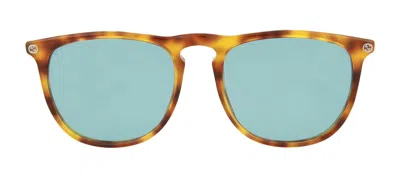 Gucci Gg0120s 003 Round/oval Sunglasses In Blue