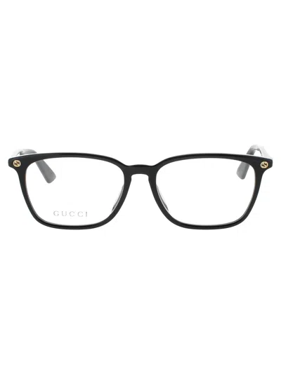 Gucci Gg0156 Oa Eyeglasses In Black - Demo