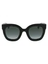 Gucci Gg0208s Sunglasses In 001 Black Black Grey