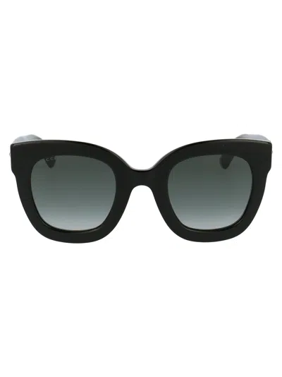 Gucci Gg0208s Sunglasses In 001 Black Black Grey