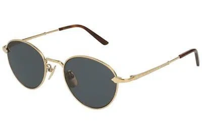 Pre-owned Gucci Gg0230s 003 Panto Gold Sunglasses Gafas Desol Oculos De Sol Gray Lens 49mm