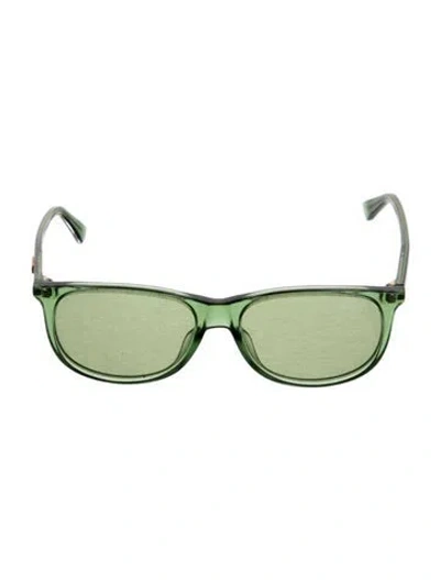 Pre-owned Gucci Gg0263s Green Transparent Sunglasses Wayfarer Sunglasses In Black