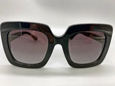 Pre-owned Gucci Gg0328s 001 Black Frame Gray Gradient Lenses