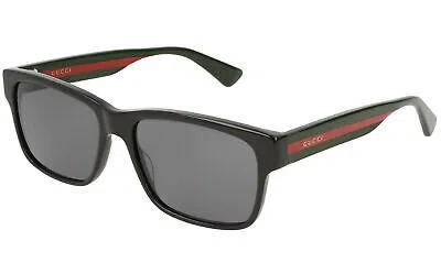 Pre-owned Gucci Gg0340s-006 Black Multicolor Grey In Gray