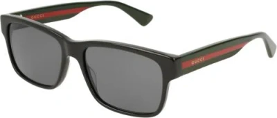 Pre-owned Gucci Gg0340s Green Multicolor One Size In Gray
