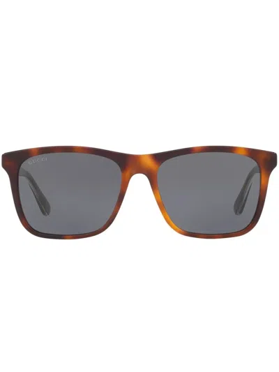 Gucci Gg0381sn Square-frame Sunglasses In Blue