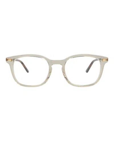 Gucci Gg0390o Eyeglasses In Grey Gold Transparent