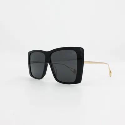 Pre-owned Gucci Gg0434 Women's Square Sunglasses Black