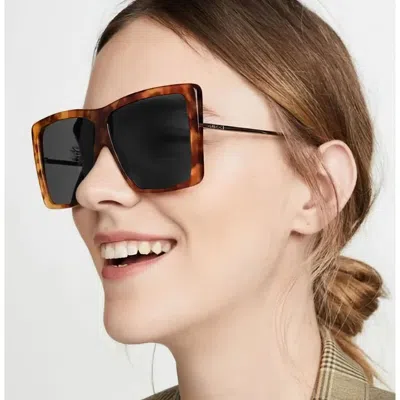 Pre-owned Gucci Gg0434 Women's Square Sunglasses Brown