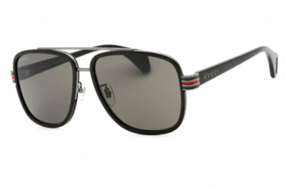Pre-owned Gucci Gg0448s-001-58 Sunglasses Size 58mm 145mm 16mm Black Men In Gray