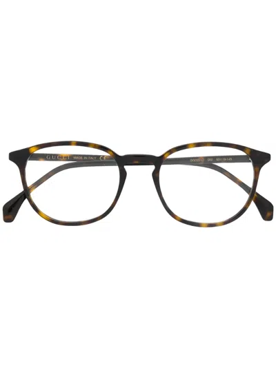 Gucci Gg0551o Round-frame Glasses In Brown