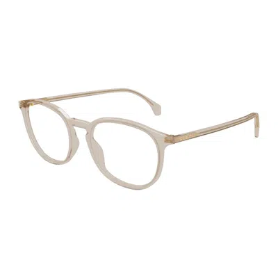 Gucci Gg0551o017 Transparent Acetate Frame Eyeglasses In Neutral