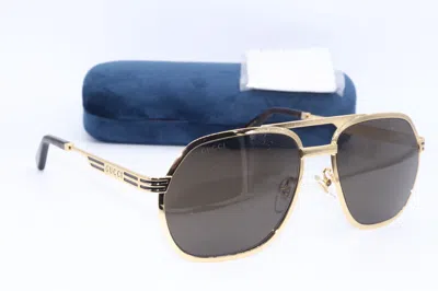 Pre-owned Gucci Gg0571s 005 Blonde Havana/yellow Lenses Authentic Sunglasses 52-21
