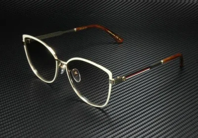 Pre-owned Gucci Gg0589sk 003 Square Ivory Grey Gradient Lens Women Sunglasses 57 Mm In Gray